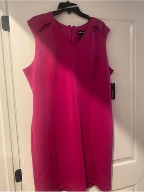 Revelry Hot Pink Cap-Sleeve Mini Dress